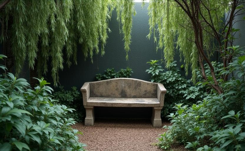 Ogród literacki inspirowany twórczością Mickiewicza z romantyczną altaną